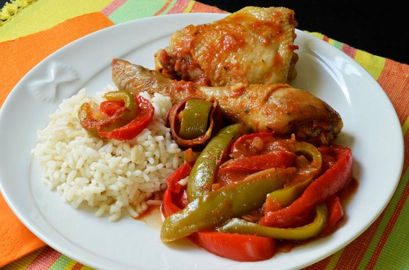 Poulet basquaise philou plats cuisinés